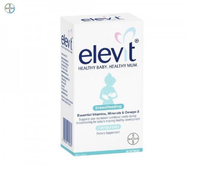 Elevit 爱乐维 哺乳期复合维生素 60粒（运输途中出现任何物理变化，如融化、断裂、变形、结冰等情况，不予理赔，介意慎拍）